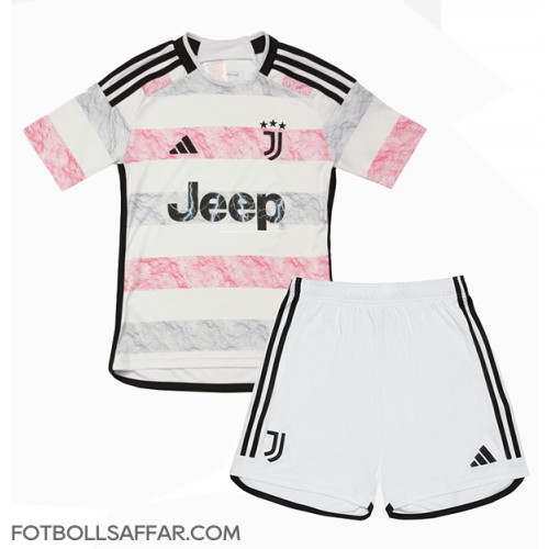 Juventus Bortadräkt Barn 2023-24 Kortärmad (+ Korta byxor)